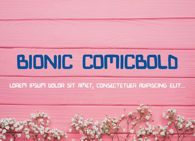 Bionic ComicBold example